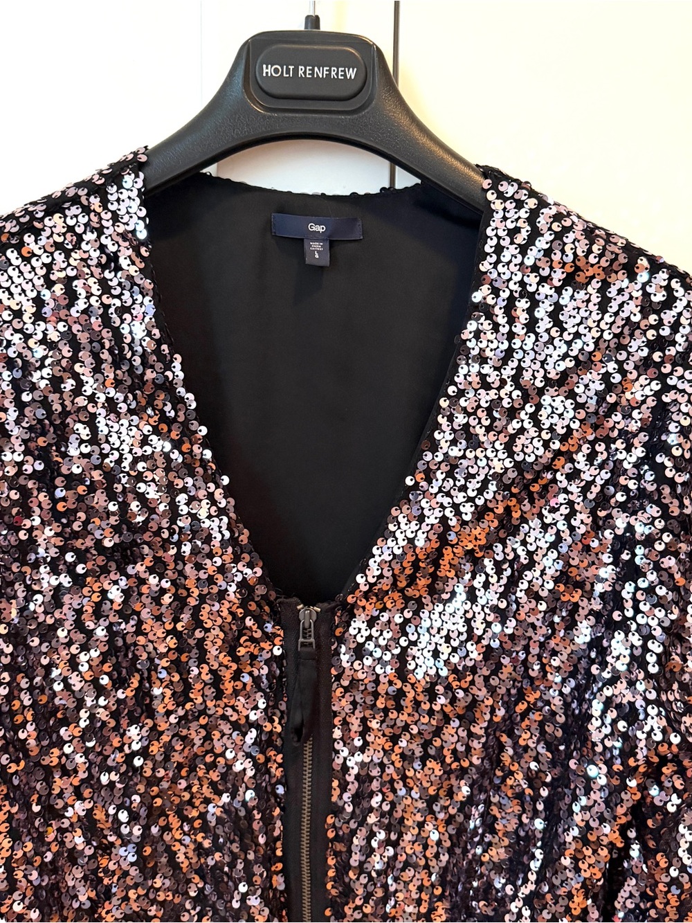 Women's Sequin Zip Blouson Jkt NWOT - Picture 2 of 12